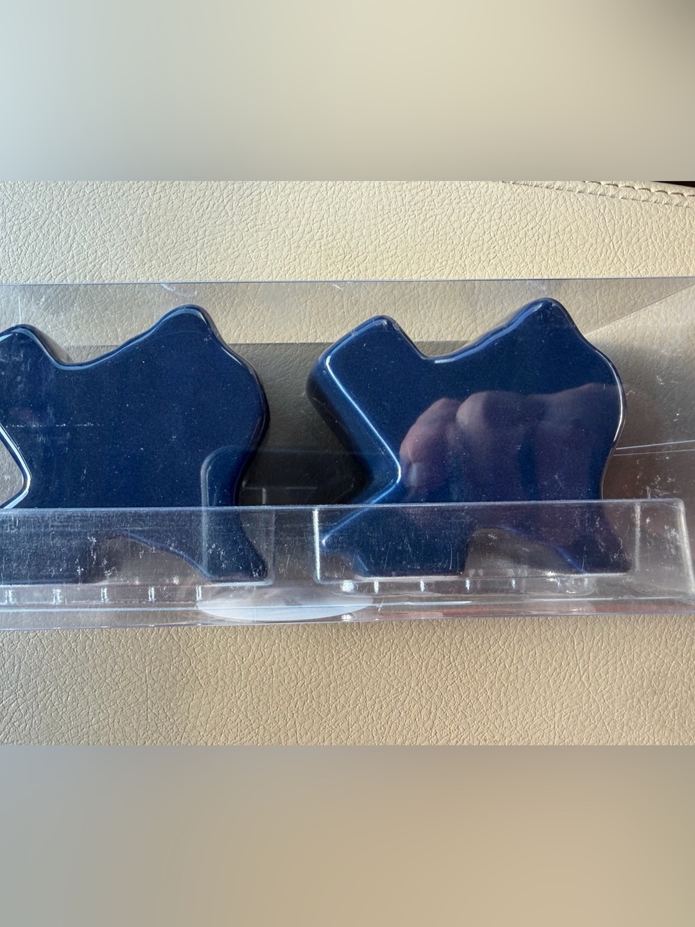 Navy Blue Decorative Ceramic state of Texas  salt and pepper shakers